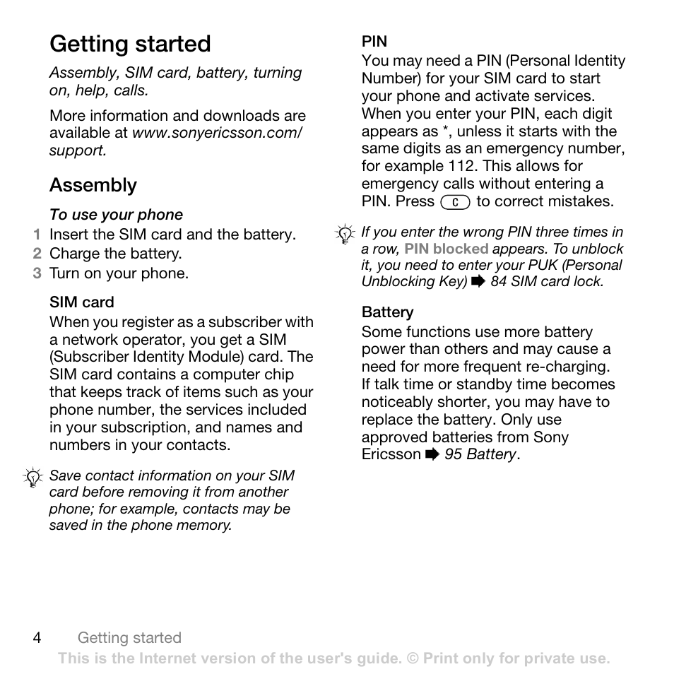 Sony Ericsson K800i User Manual | Page 4 / 105