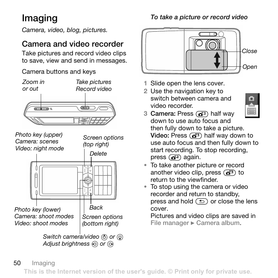 Sony Ericsson K800i User Manual | Page 50 / 105