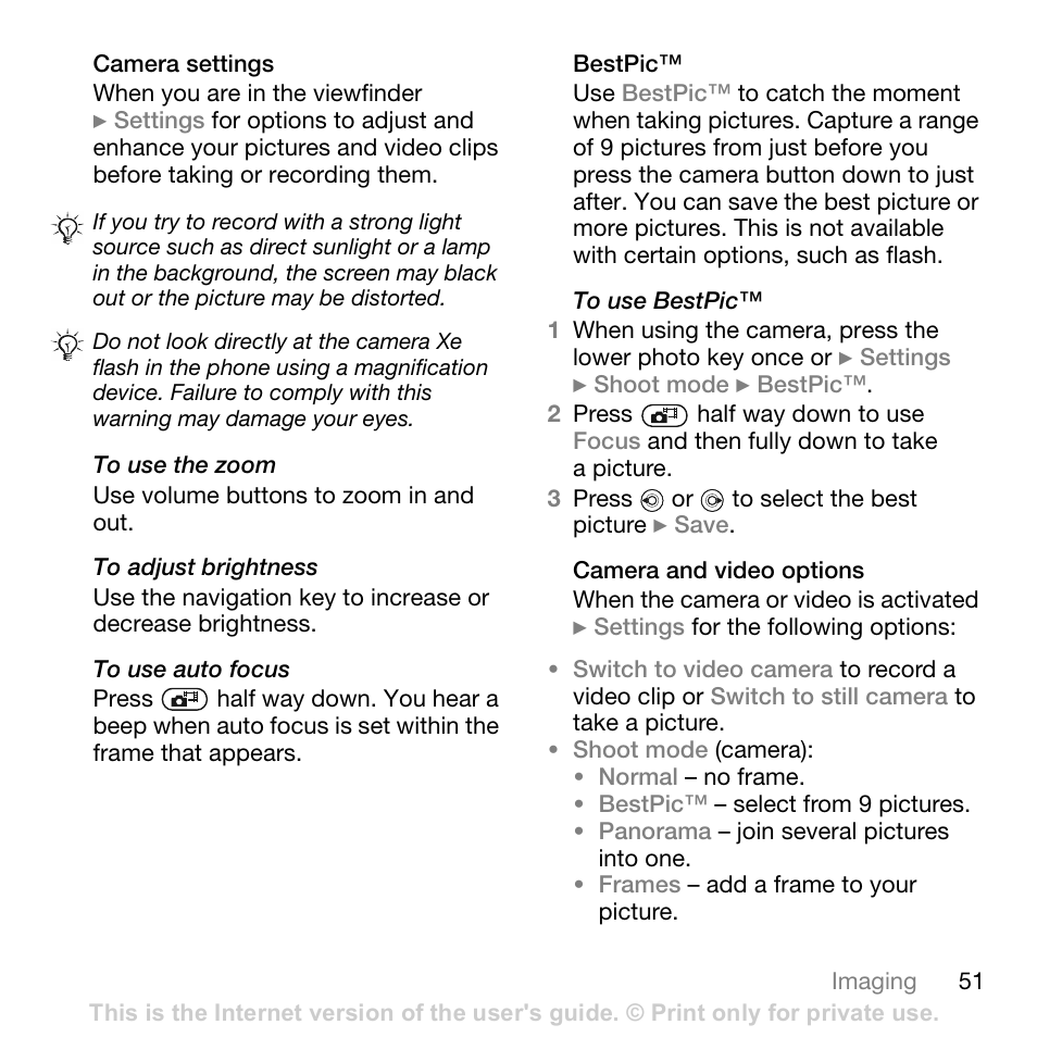 Sony Ericsson K800i User Manual | Page 51 / 105