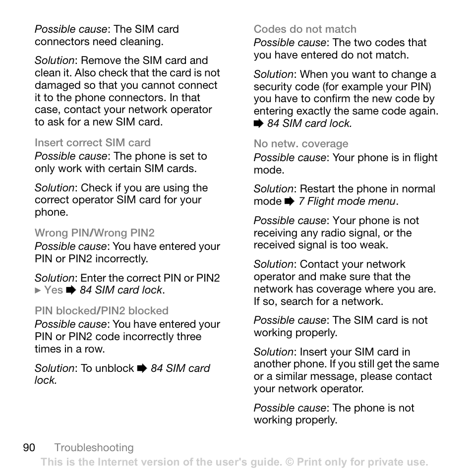 Sony Ericsson K800i User Manual | Page 90 / 105