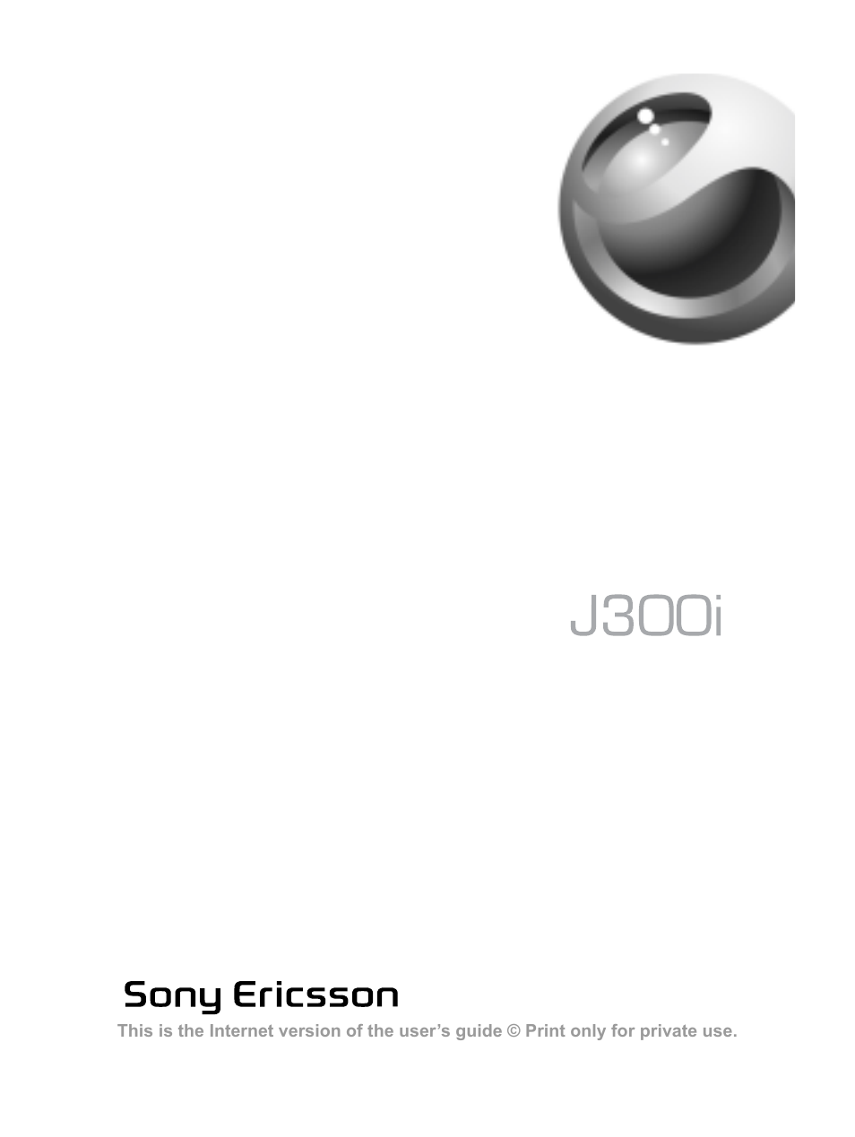 Sony Ericsson J300i User Manual | 81 pages