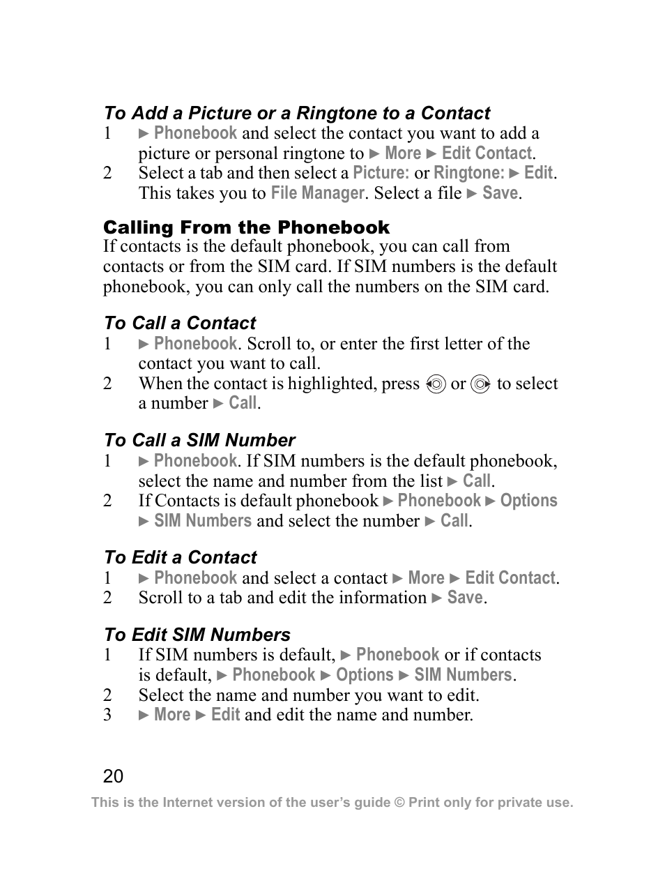 Sony Ericsson J300i User Manual | Page 21 / 81
