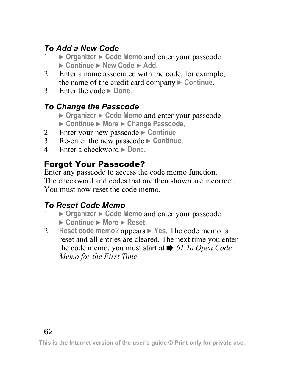 Sony Ericsson J300i User Manual | Page 63 / 81