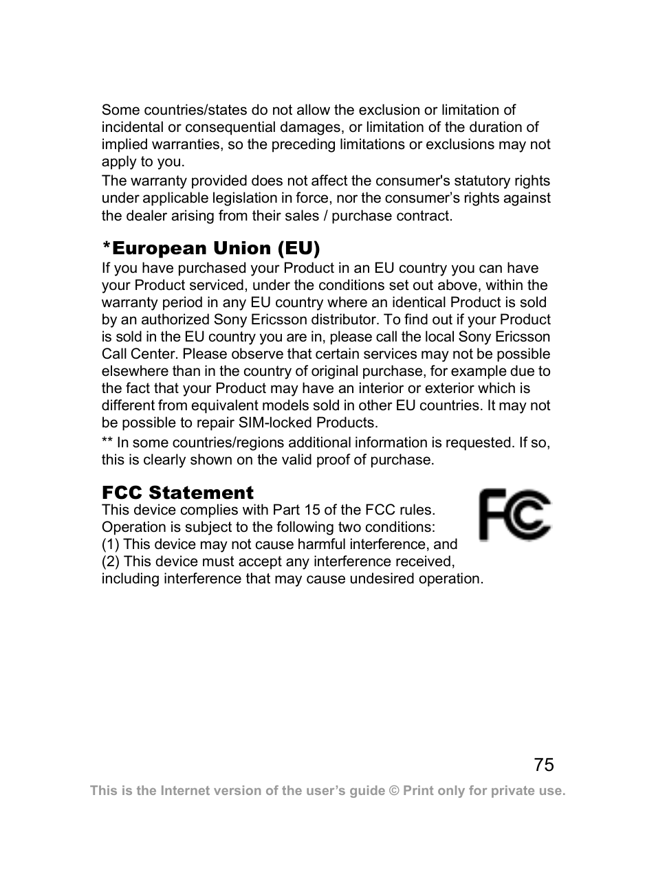 Sony Ericsson J300i User Manual | Page 76 / 81