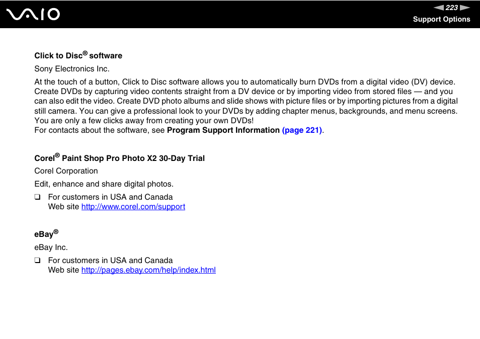 Sony Ericsson VGN-SZ700 User Manual | Page 223 / 235