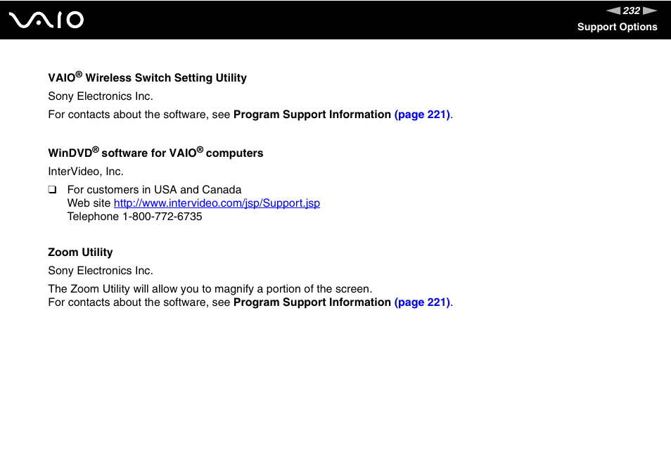 Sony Ericsson VGN-SZ700 User Manual | Page 232 / 235