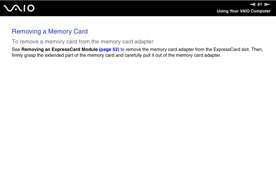 Sony Ericsson VGN-SZ700 User Manual | Page 61 / 235