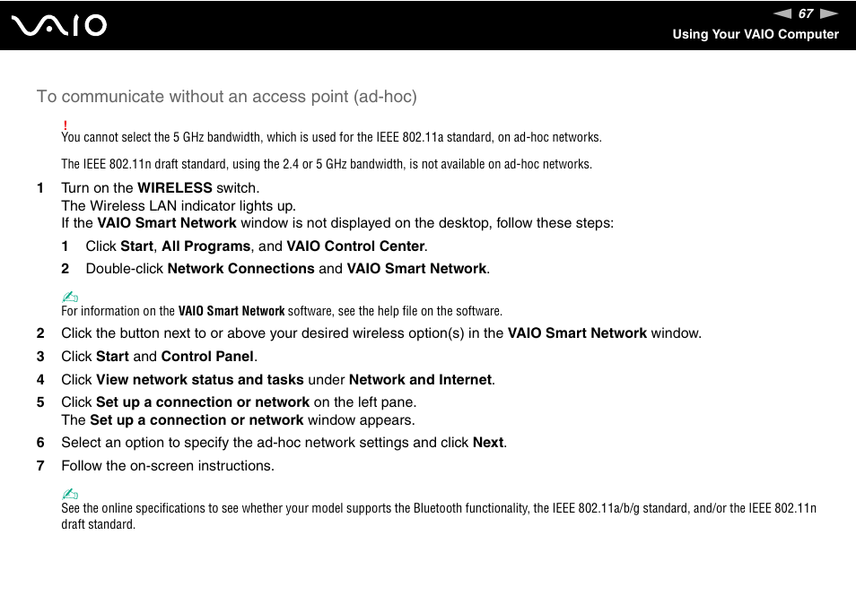 Sony Ericsson VGN-SZ700 User Manual | Page 67 / 235