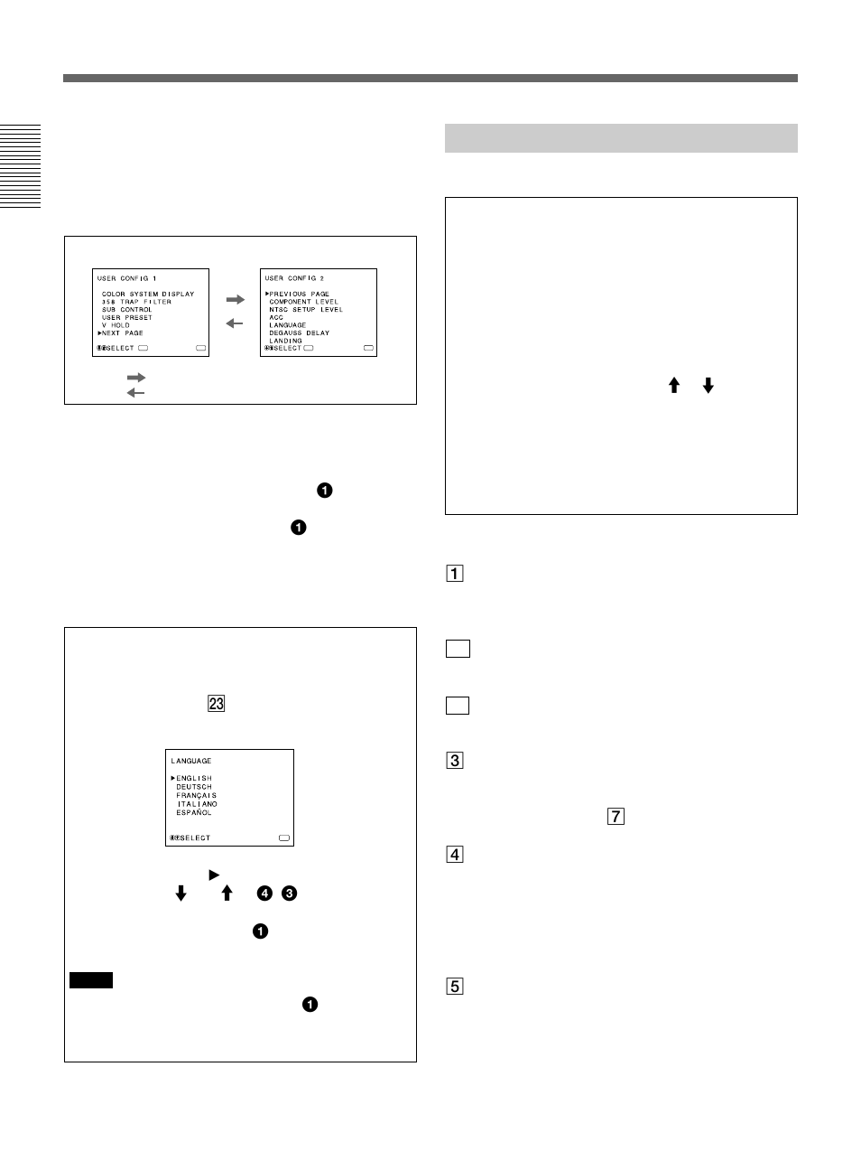 Functions of on-screen menus, Using on-screen menus | Sony Ericsson PVM-20M4A User Manual | Page 12 / 56