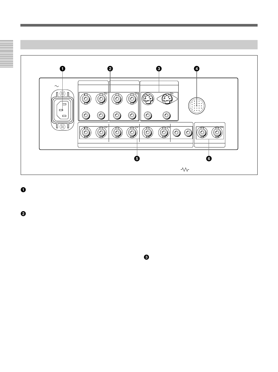 Rear panel, Location and function of parts and controls | Sony Ericsson PVM-20M4A User Manual | Page 8 / 56