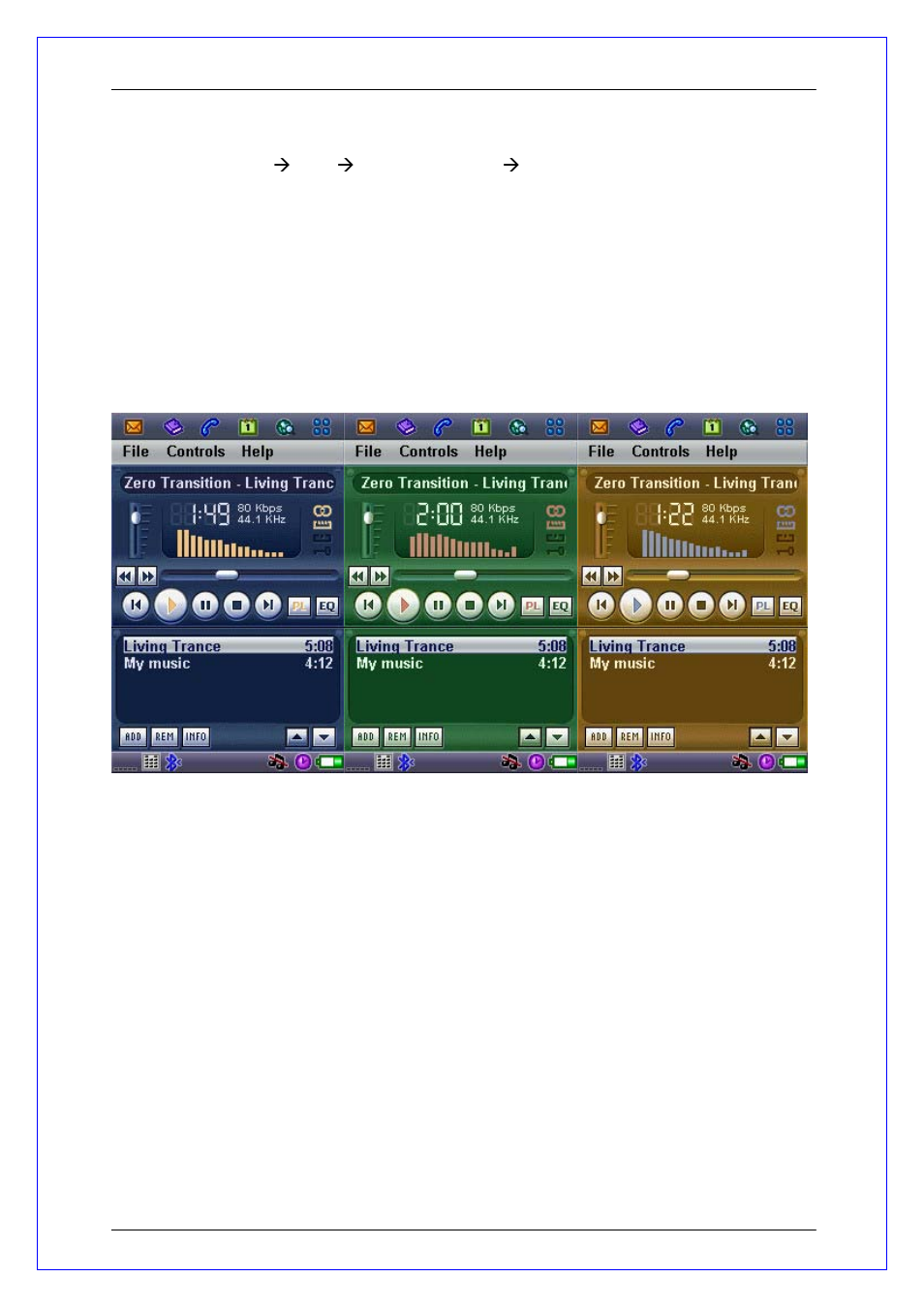 Skins | Sony Ericsson P800  EN User Manual | Page 11 / 11