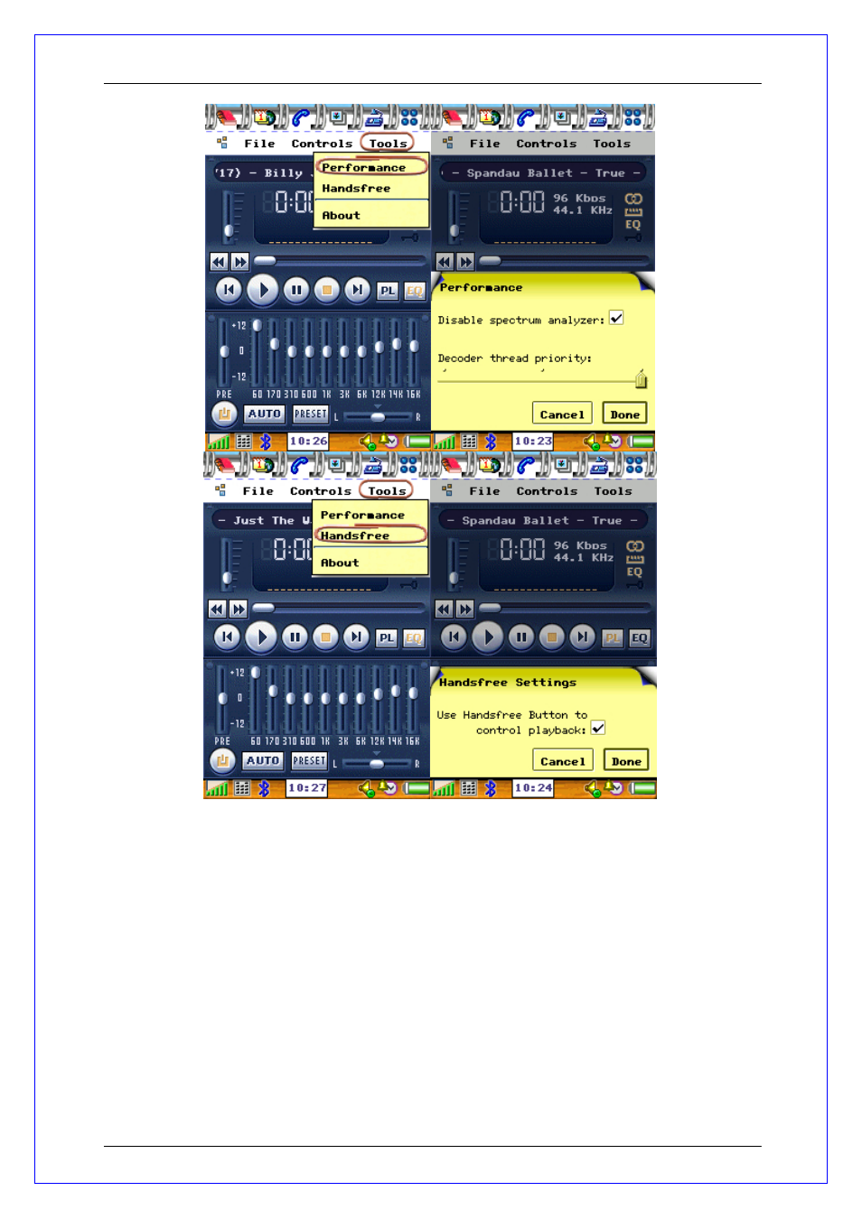 Playlists | Sony Ericsson P800  EN User Manual | Page 7 / 11