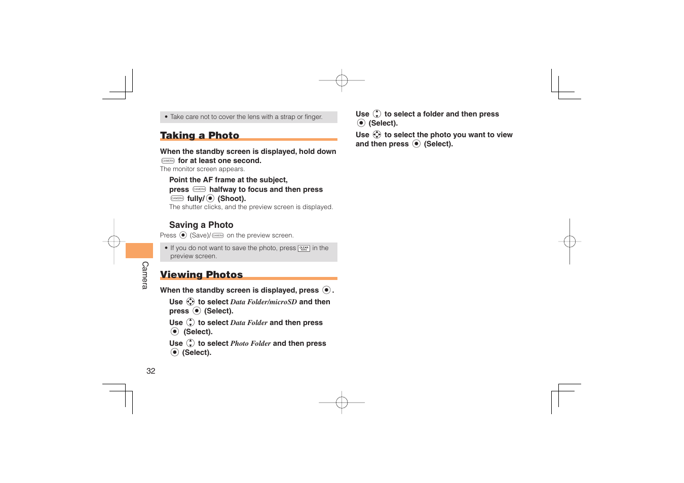 Taking a photo, Viewing photos | Sony Ericsson IIDA G11 User Manual | Page 34 / 62