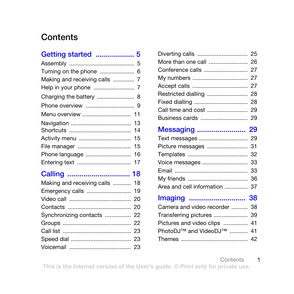 Sony Ericsson K770i User Manual | Page 3 / 84