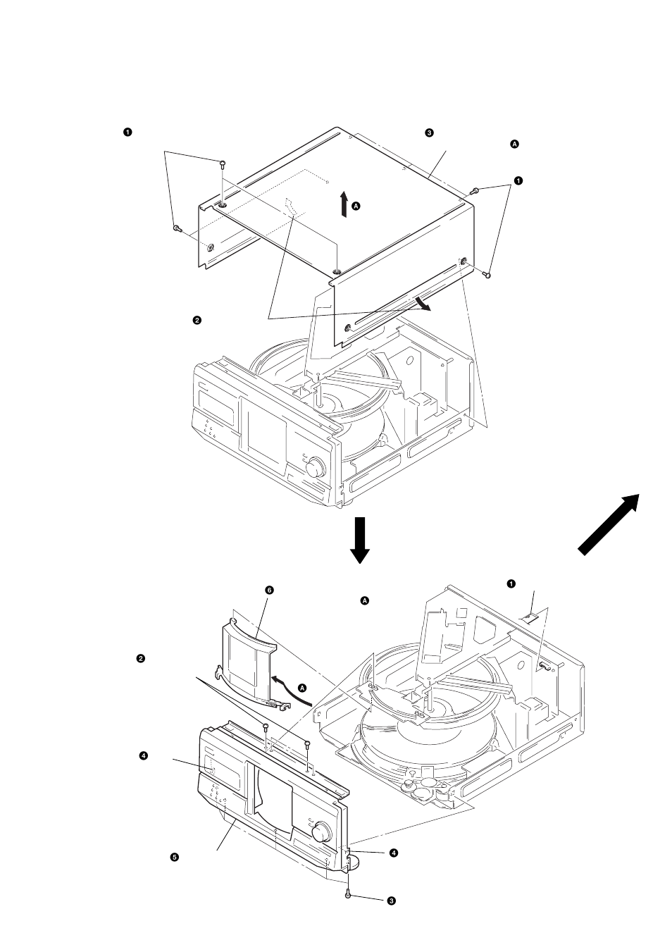 Disassembly | Sony Ericsson CDP-CX220 User Manual | Page 7 / 56