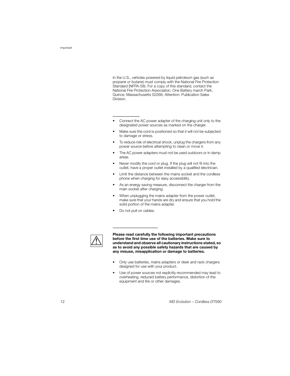 Power supply, Charging and batteries | Sony Ericsson Cordless DT590 User Manual | Page 12 / 164