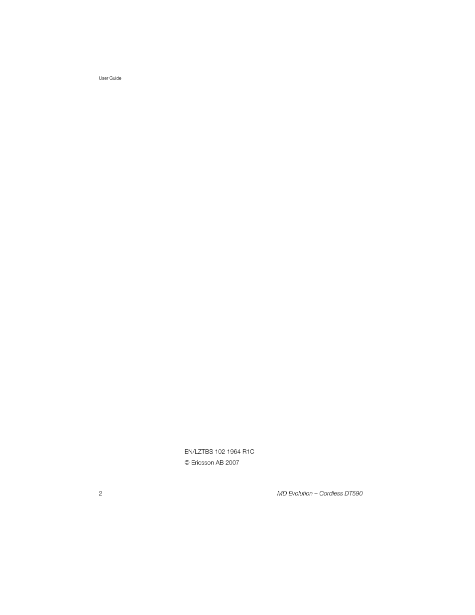 Sony Ericsson Cordless DT590 User Manual | Page 2 / 164