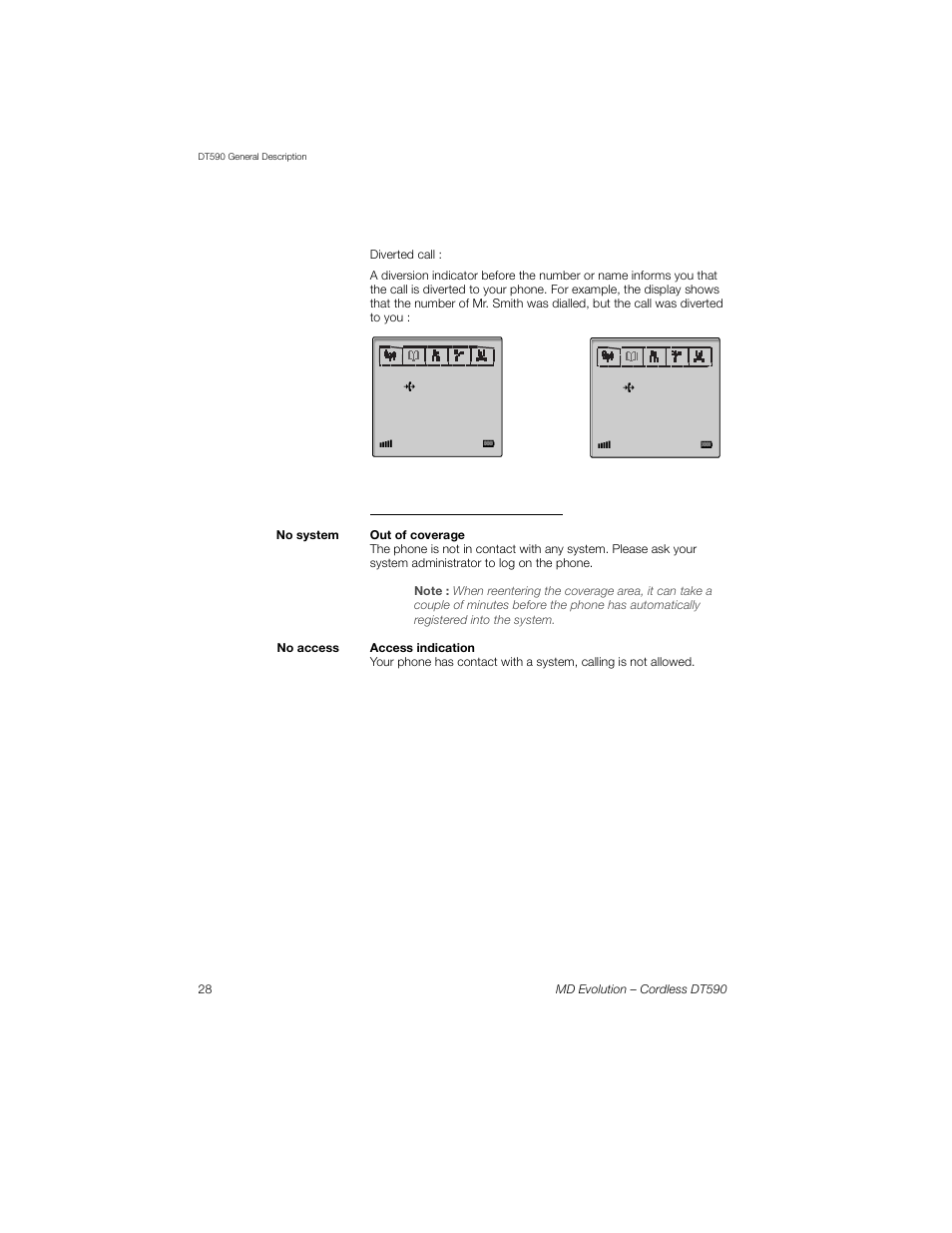 System connection messages | Sony Ericsson Cordless DT590 User Manual | Page 28 / 164