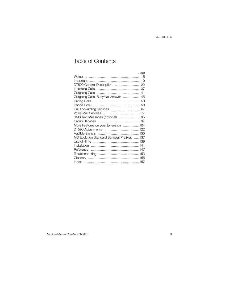 Sony Ericsson Cordless DT590 User Manual | Page 3 / 164