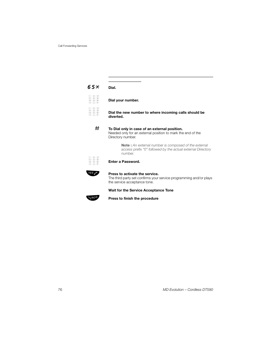 Sony Ericsson Cordless DT590 User Manual | Page 76 / 164