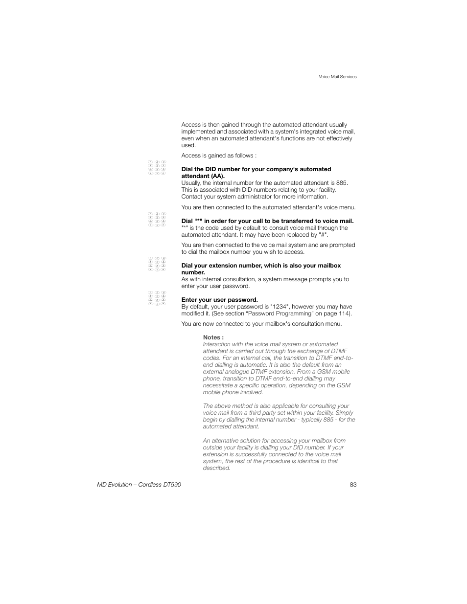 Sony Ericsson Cordless DT590 User Manual | Page 83 / 164