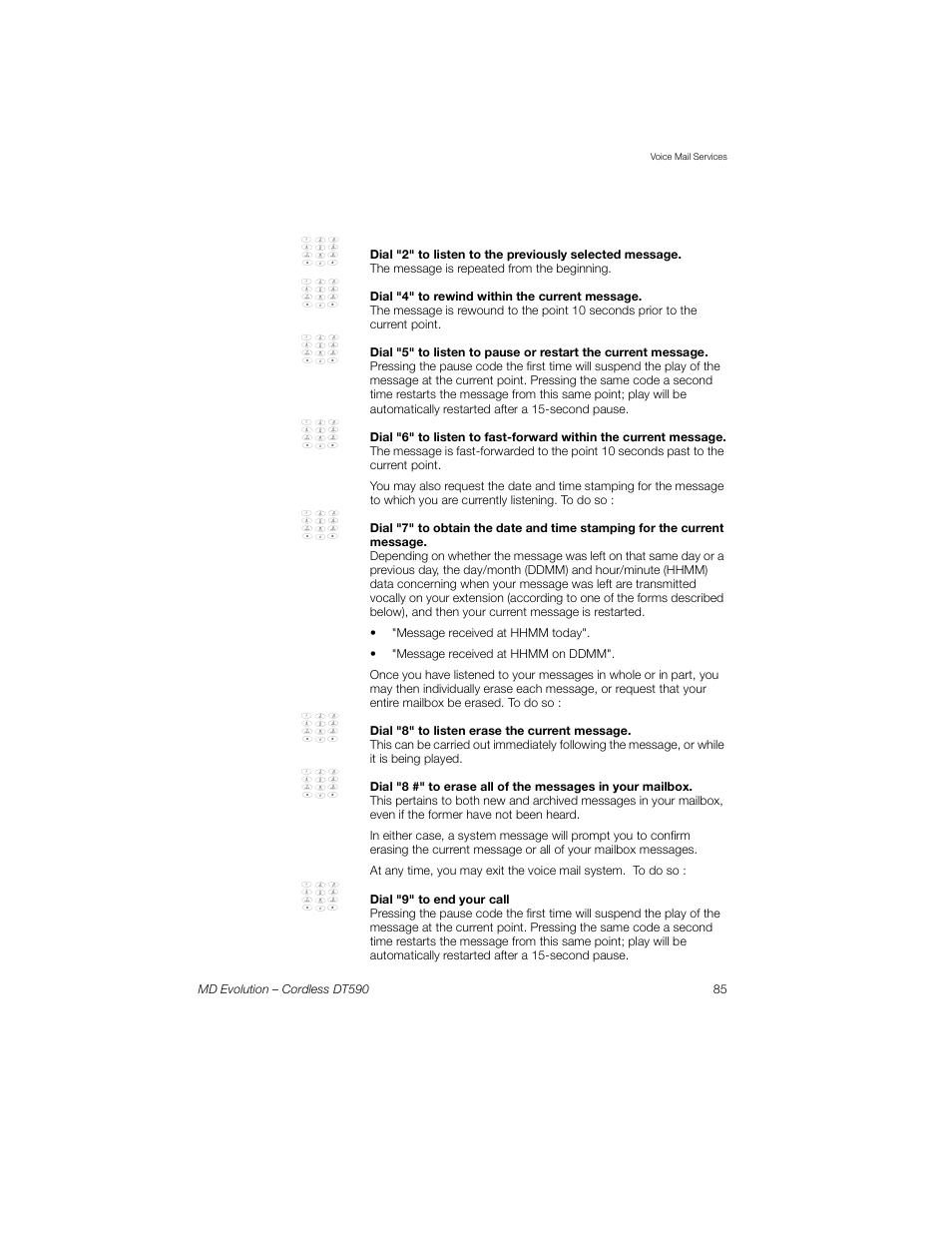 Sony Ericsson Cordless DT590 User Manual | Page 85 / 164