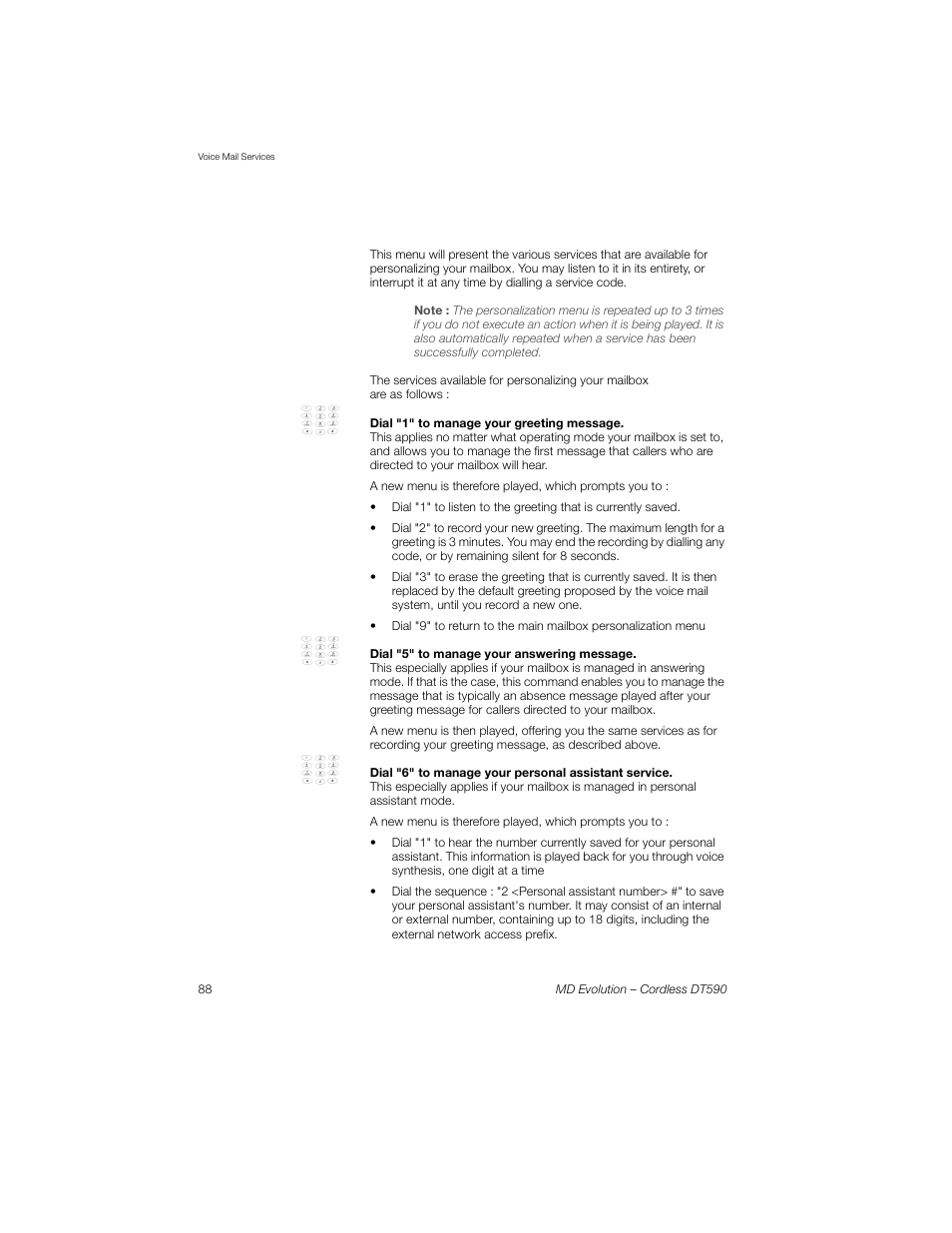 Sony Ericsson Cordless DT590 User Manual | Page 88 / 164