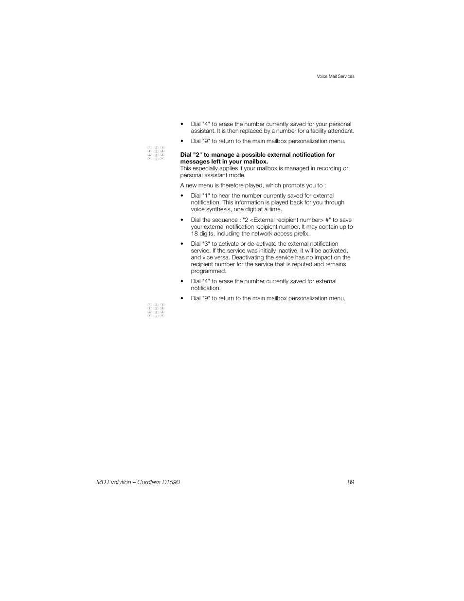 Sony Ericsson Cordless DT590 User Manual | Page 89 / 164