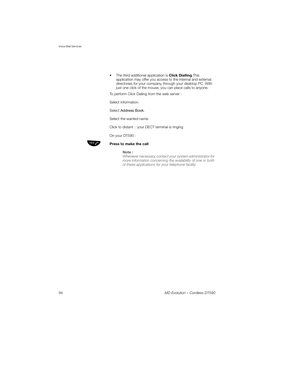 Sony Ericsson Cordless DT590 User Manual | Page 94 / 164