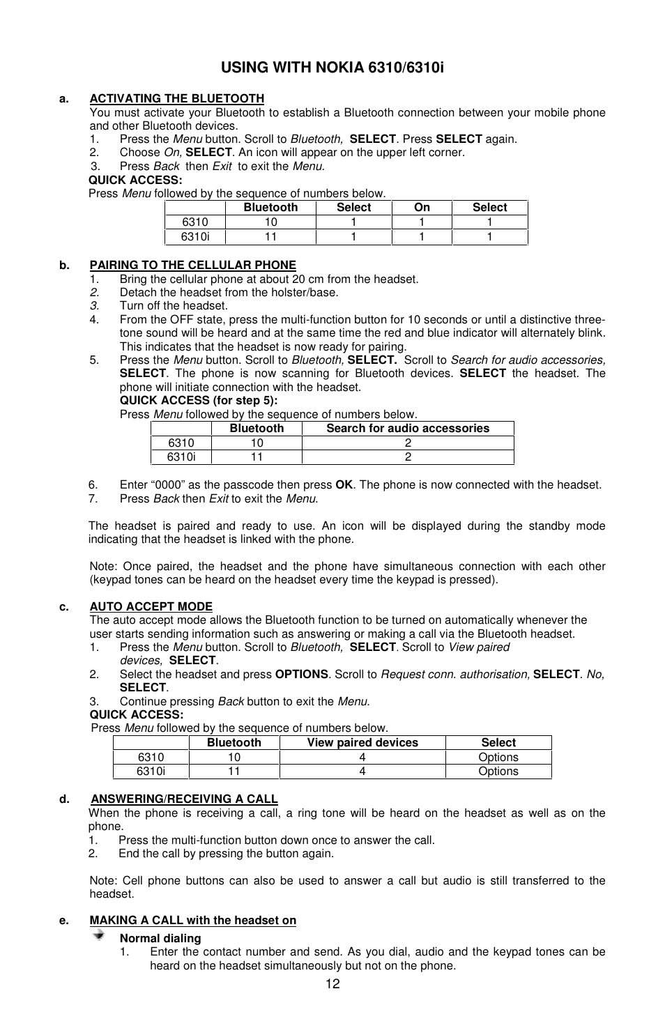 Sony Ericsson Bluetooth Enabled Hands-Free Kit /Headset User Manual | Page 13 / 20