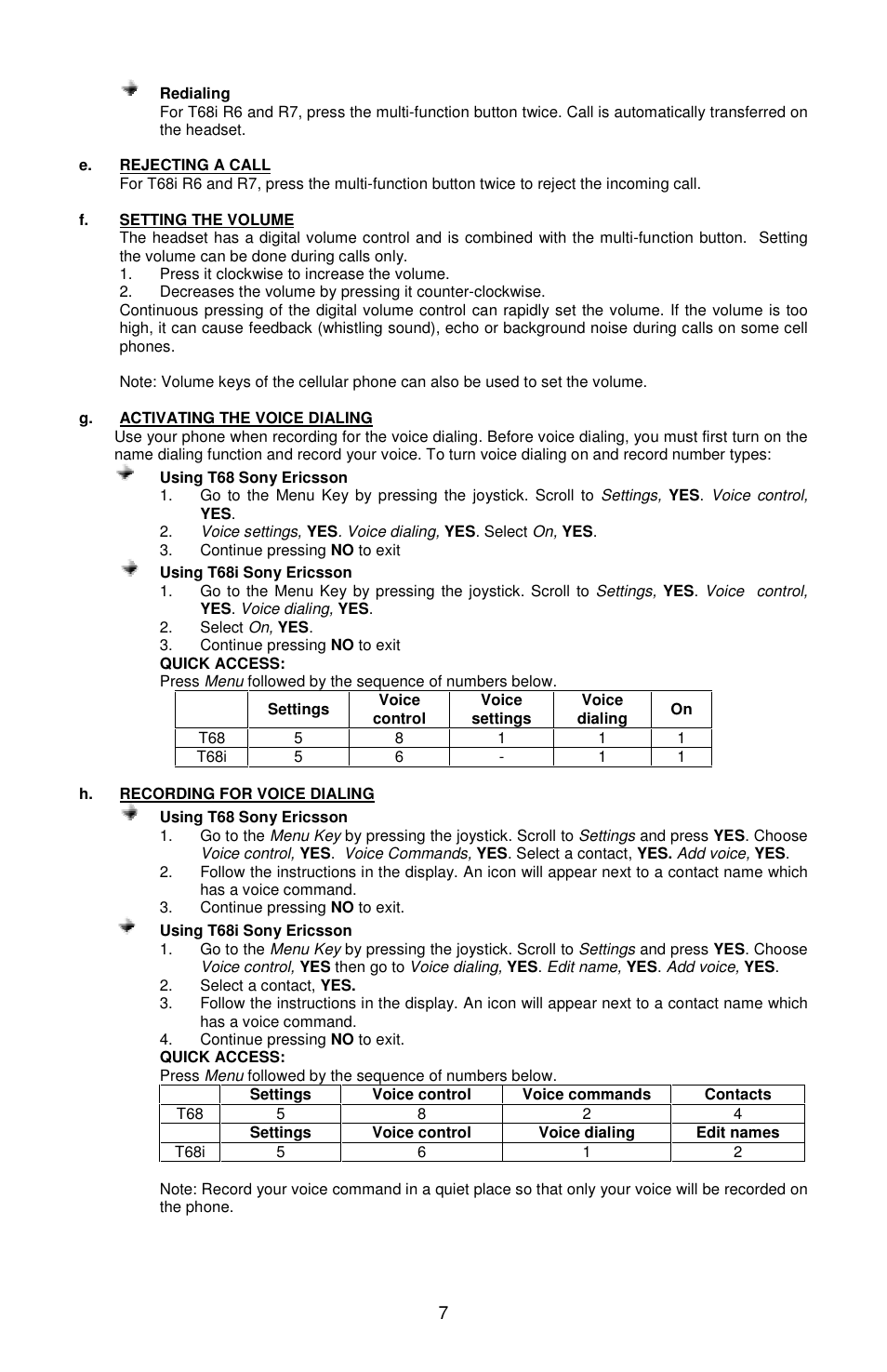Sony Ericsson Bluetooth Enabled Hands-Free Kit /Headset User Manual | Page 8 / 20