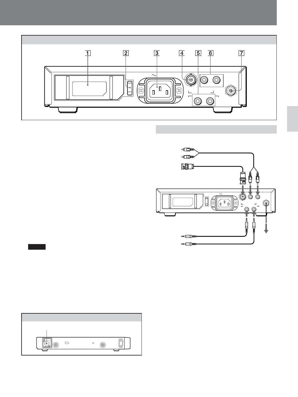 Controles, Panel posterior, Conexiones | Panel lateral | Sony Ericsson TU-1041U User Manual | Page 22 / 26