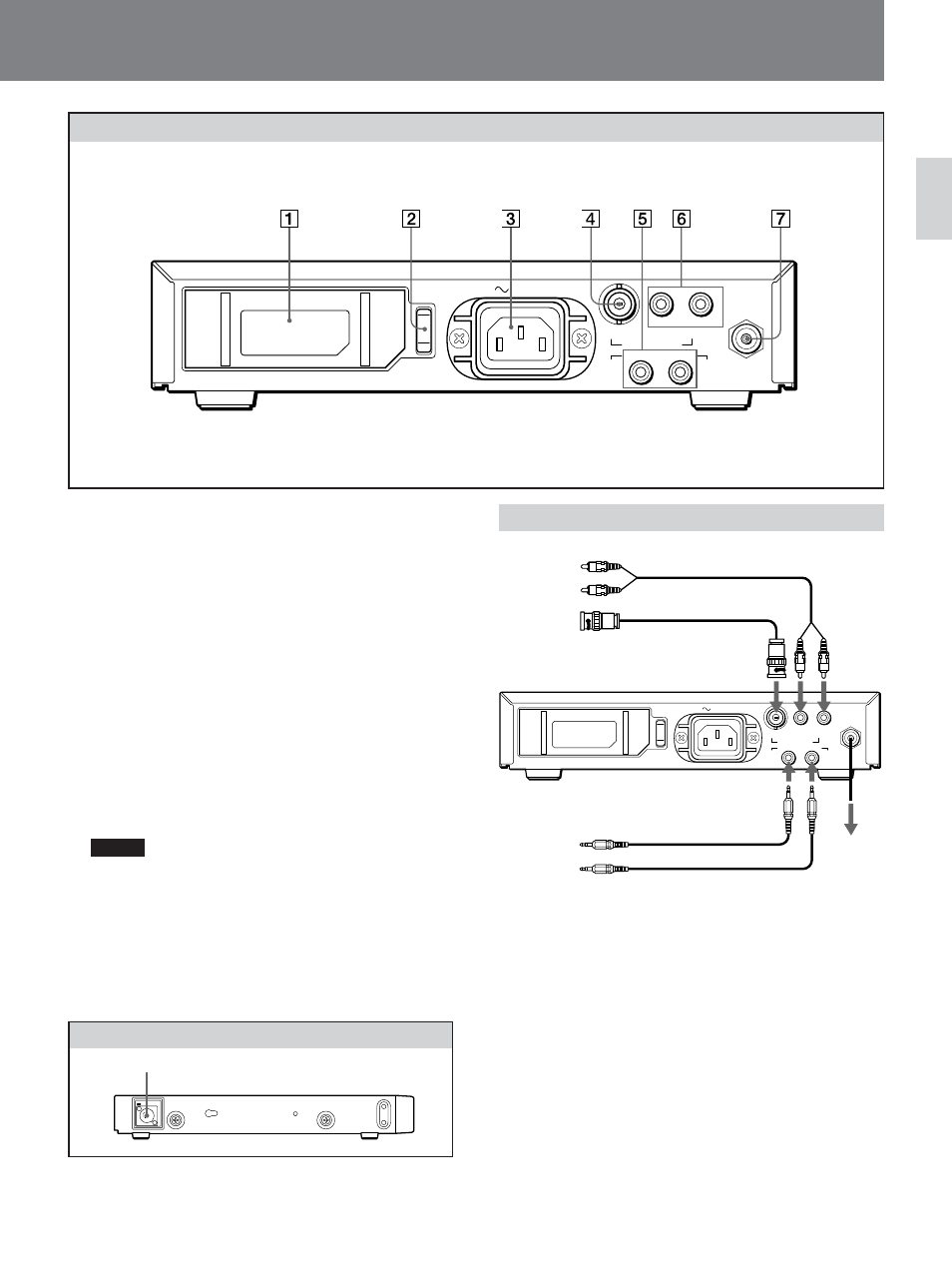 Rear, Side connections | Sony Ericsson TU-1041U User Manual | Page 5 / 26