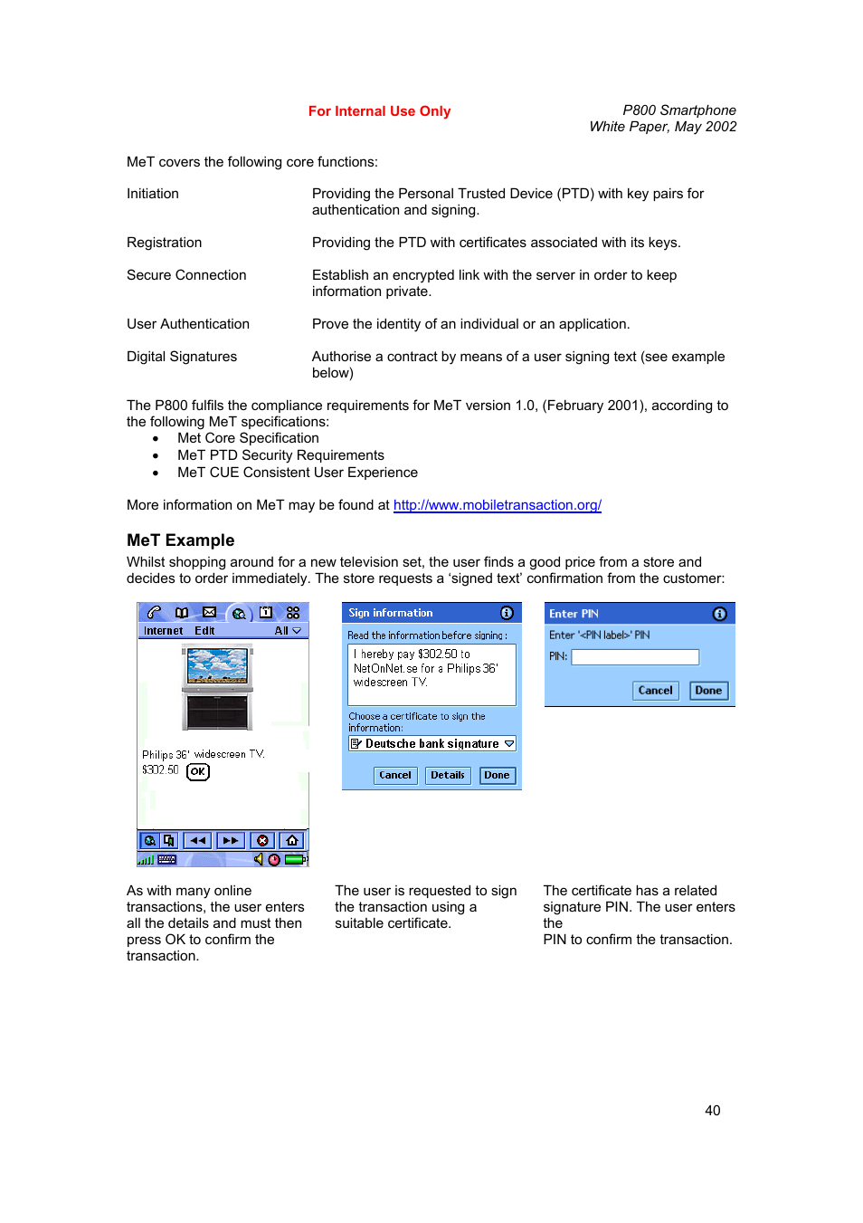 Sony Ericsson P802 User Manual | Page 40 / 90