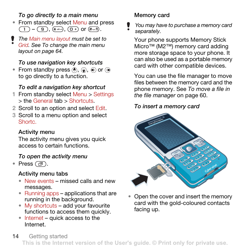 Sony Ericsson Cyber-shot C702 User Manual | Page 16 / 86