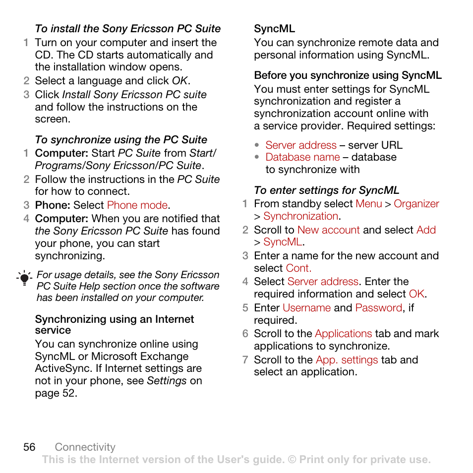 Sony Ericsson Cyber-shot C702 User Manual | Page 58 / 86