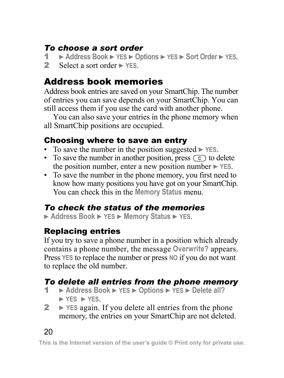 Sony Ericsson J220a User Manual | Page 21 / 82