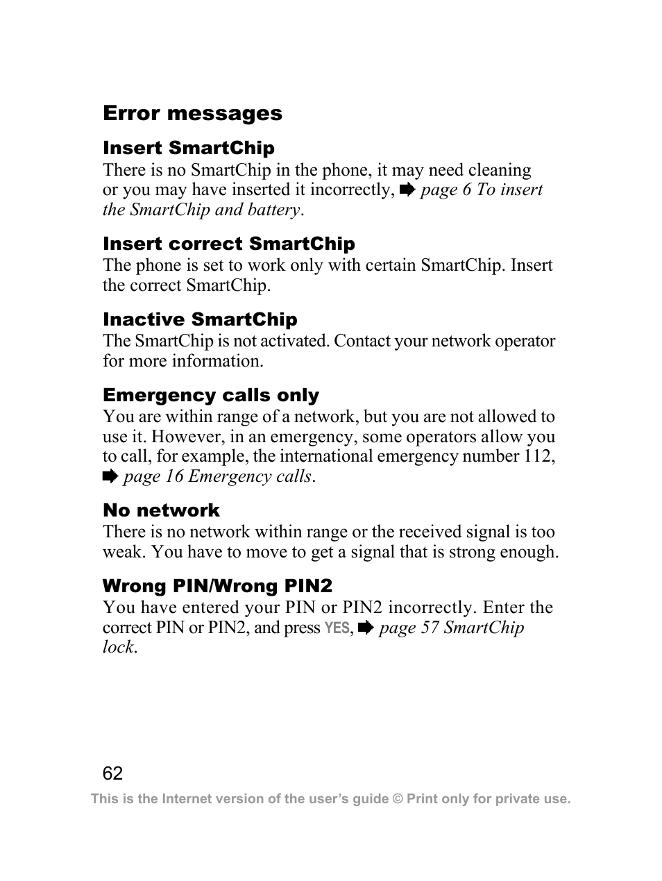 Sony Ericsson J220a User Manual | Page 63 / 82