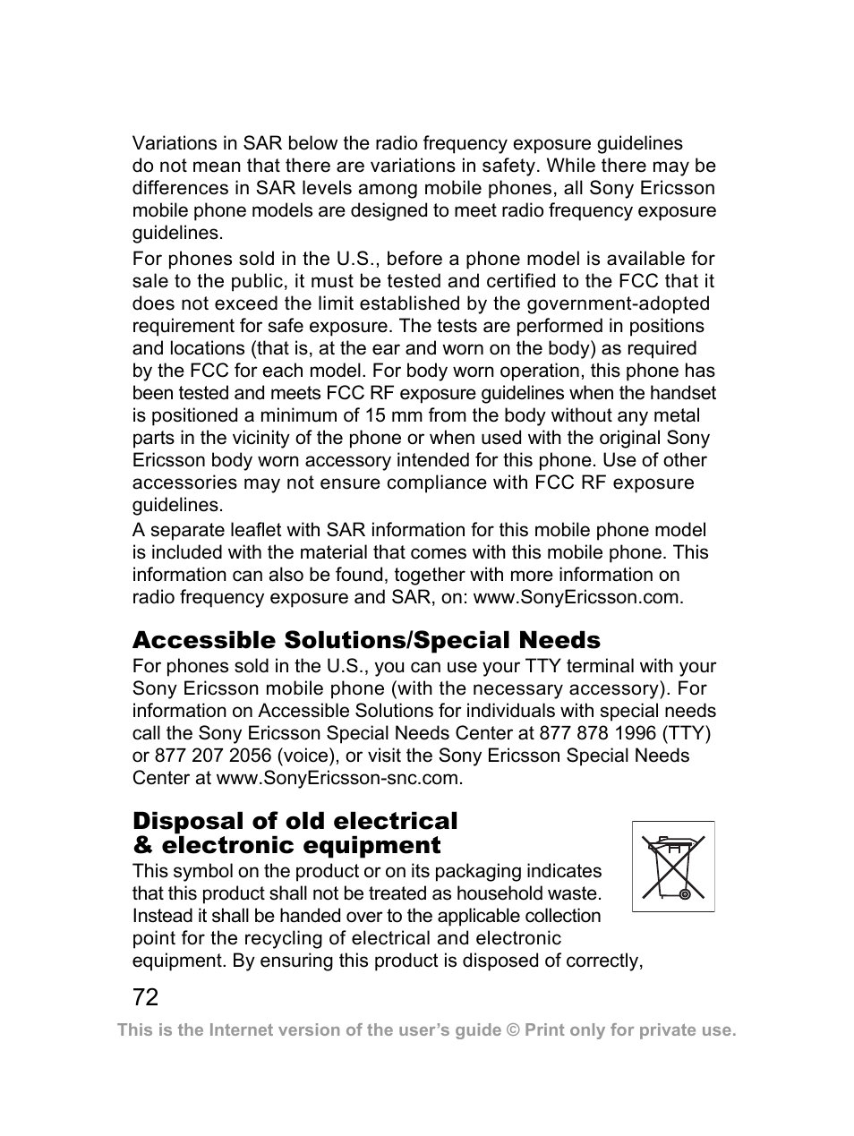 Sony Ericsson J220a User Manual | Page 73 / 82