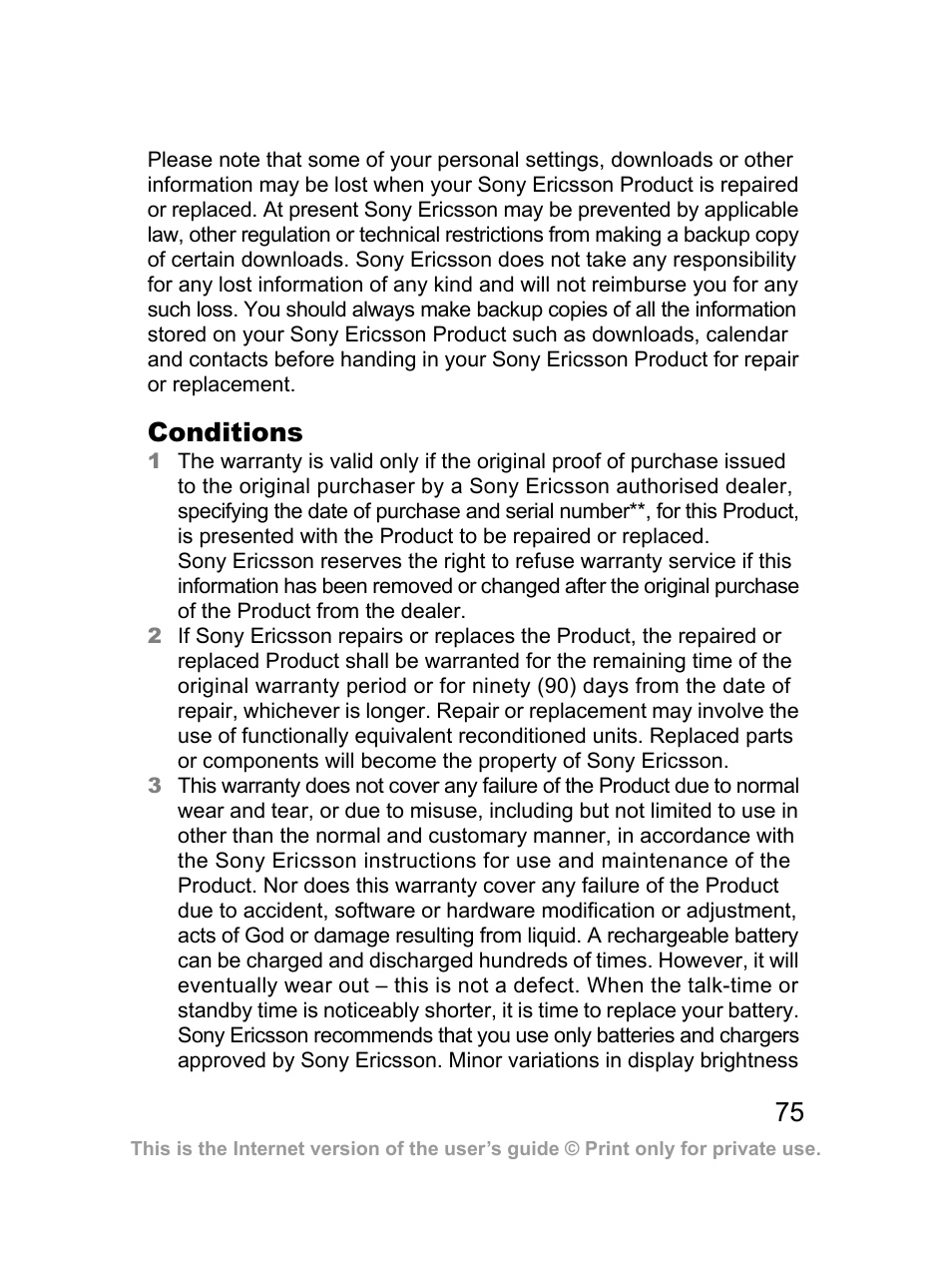 Sony Ericsson J220a User Manual | Page 76 / 82