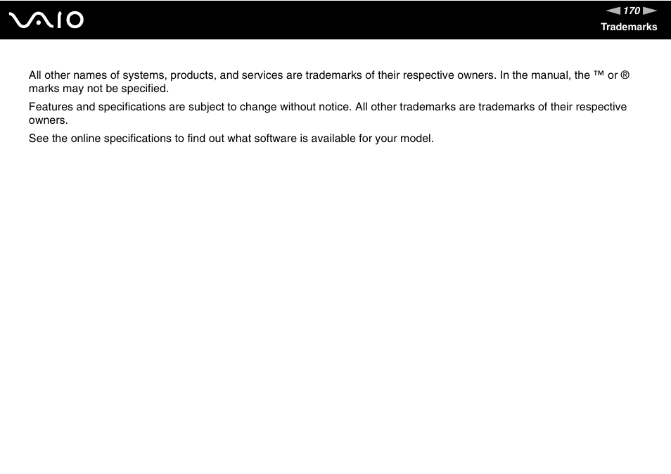 Sony VGN-NS150J User Manual | Page 170 / 171