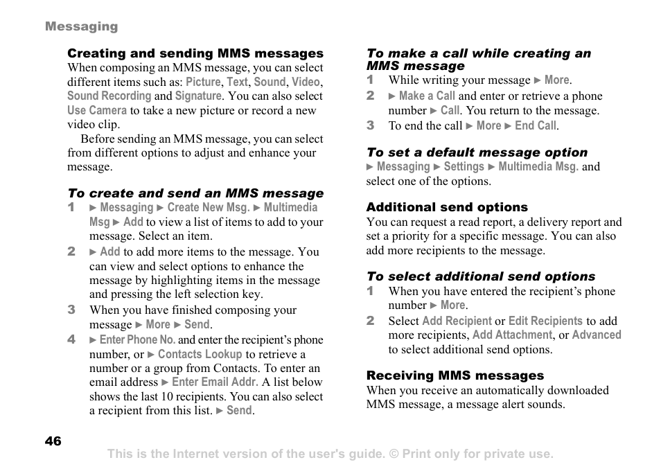 Sony Ericsson Z525a User Manual | Page 47 / 101