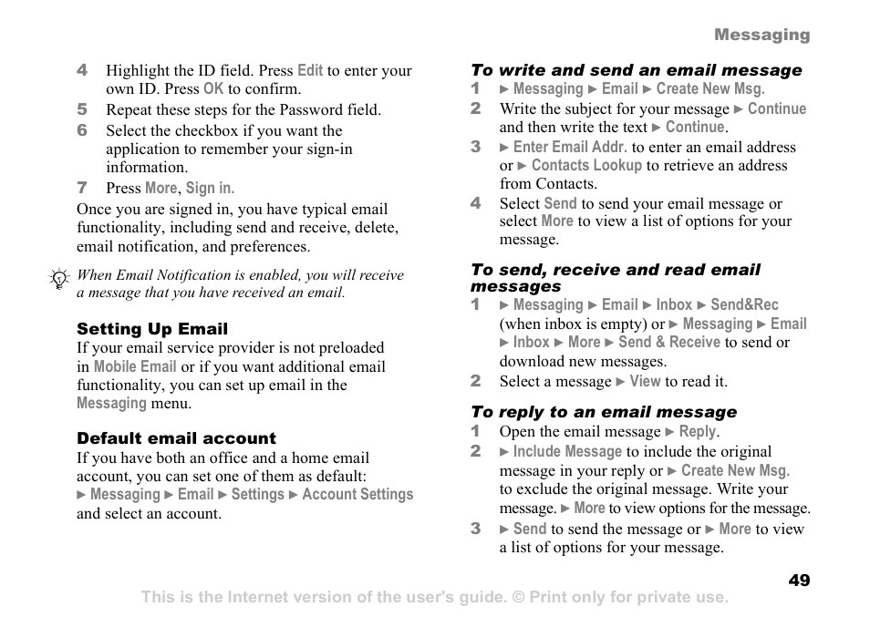 Sony Ericsson Z525a User Manual | Page 50 / 101