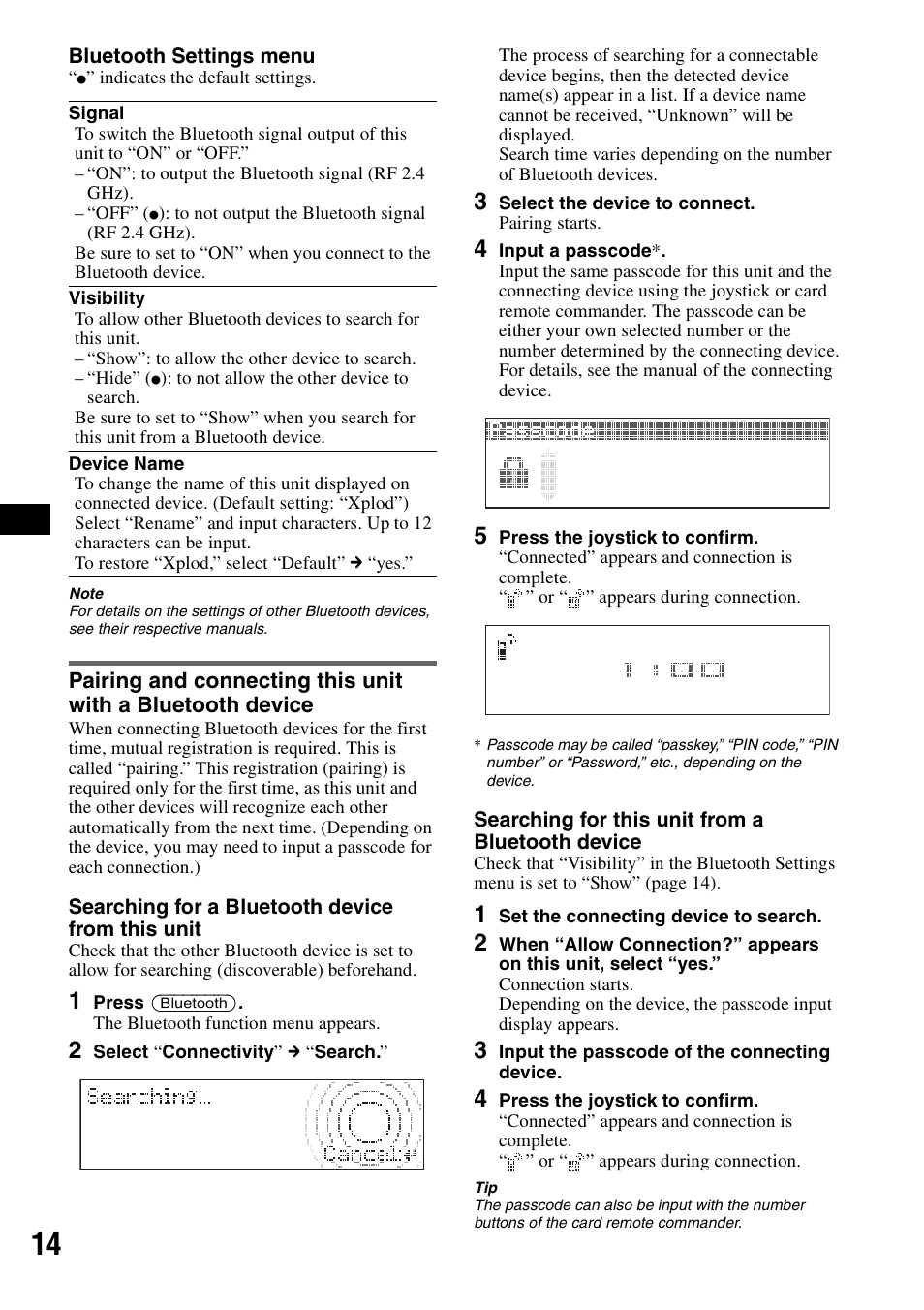 Sony MEX-BT5100 User Manual | Page 14 / 96