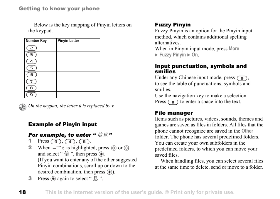 Sony Ericsson K700c User Manual | Page 18 / 100