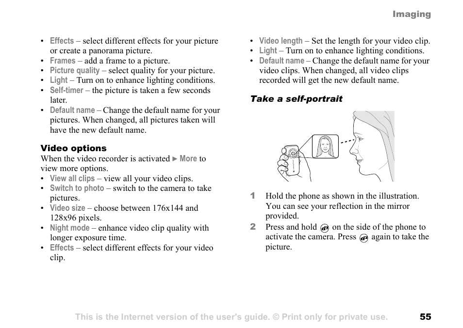 Sony Ericsson K700c User Manual | Page 55 / 100