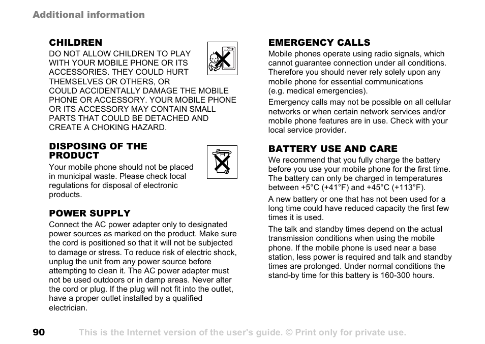 Sony Ericsson K700c User Manual | Page 90 / 100