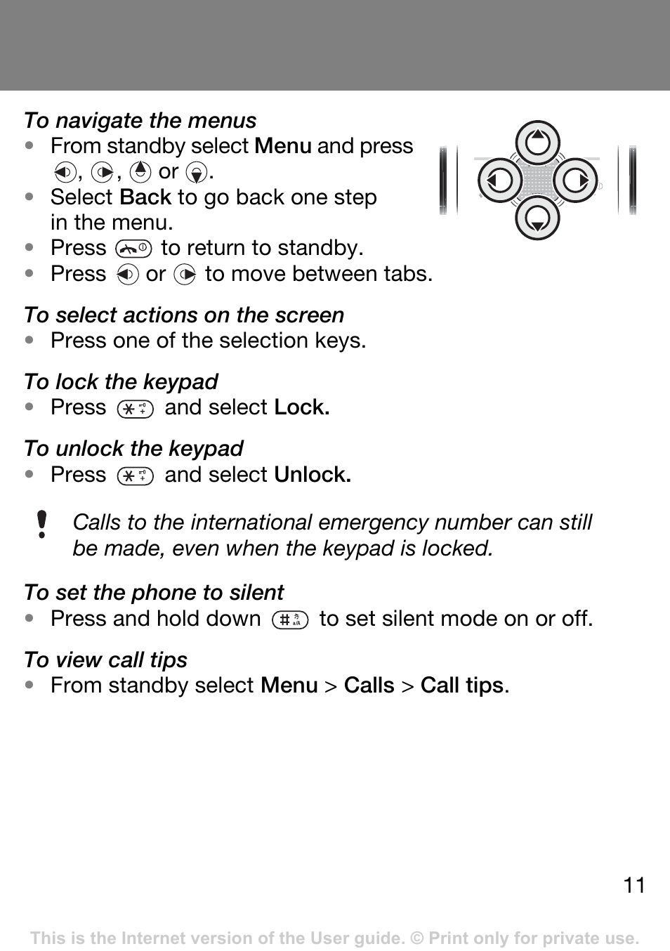 Sony Ericsson J132A User Manual | Page 11 / 42