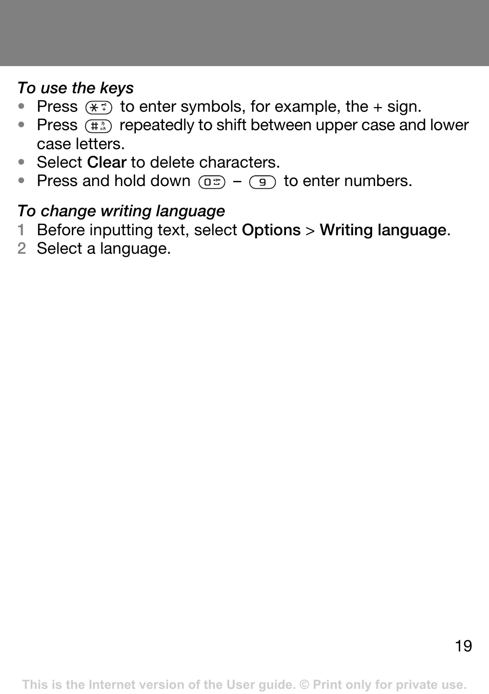 Sony Ericsson J132A User Manual | Page 19 / 42