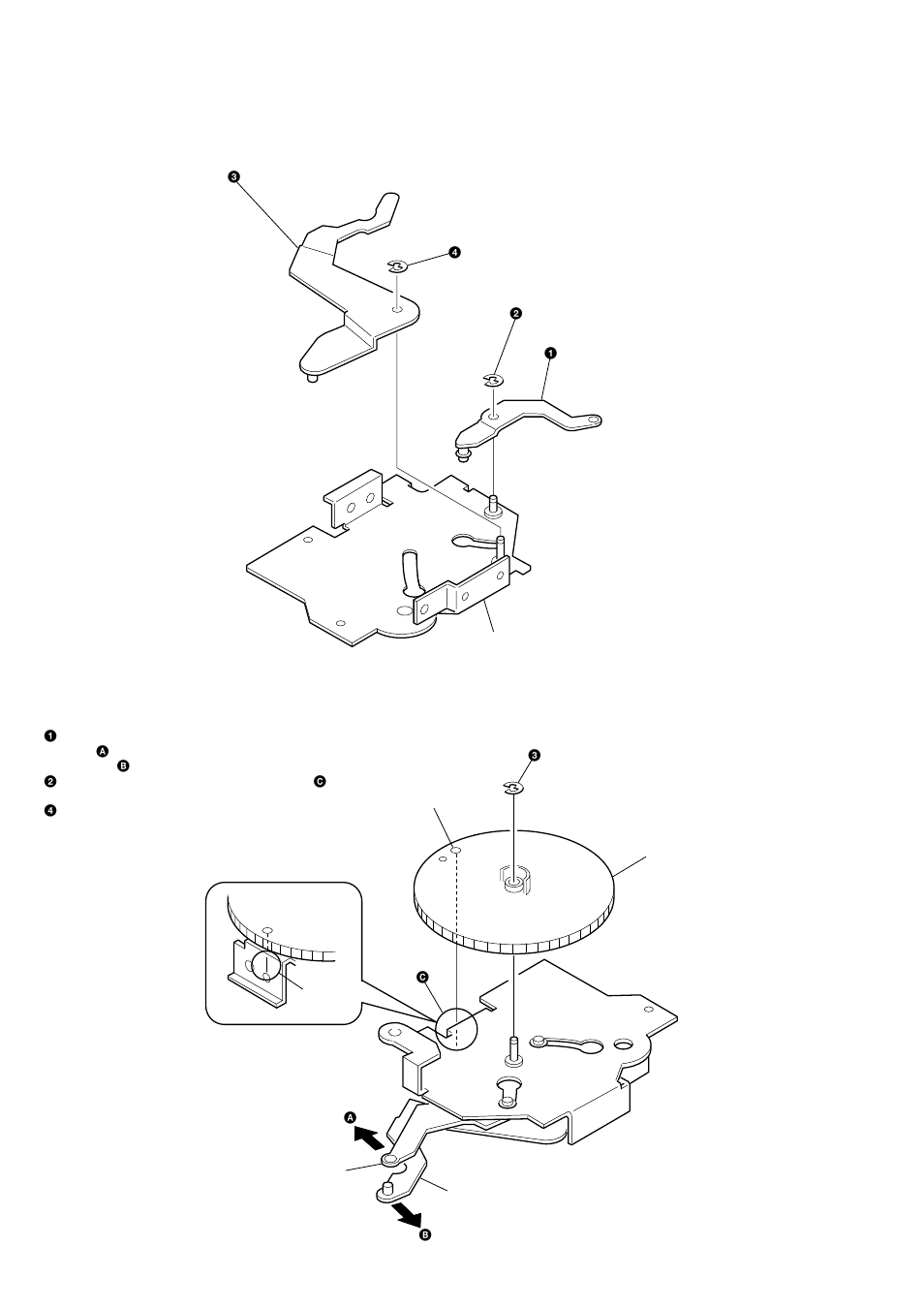 Phase alignment, Arm (a-l) assy, arm (b-l) assy, Cam (l) | Sony Ericsson CDX-M620 User Manual | Page 22 / 78